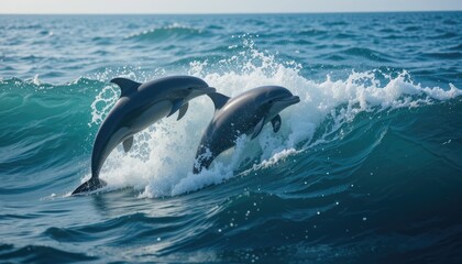 dolphin jumping out of water