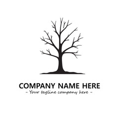 Obraz premium Tree Silhouette Logo Company Design Illustration Vector Graphic Image