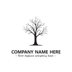 Obraz premium Tree Silhouette Logo Company Design Illustration Vector Graphic Image