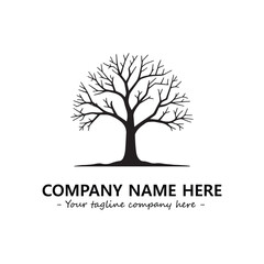 Obraz premium Tree Silhouette Logo Company Design Illustration Vector Graphic Image