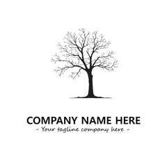 Obraz premium Tree Silhouette Logo Company Design Illustration Vector Graphic Image