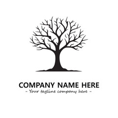 Obraz premium Tree Silhouette Logo Company Design Illustration Vector Graphic Image