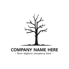Obraz premium Tree Silhouette Logo Company Design Illustration Vector Graphic Image