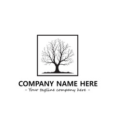 Obraz premium Tree Silhouette Logo Company Design Illustration Vector Graphic Image