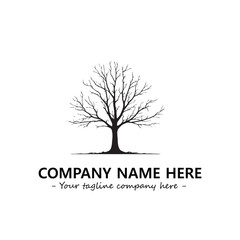 Obraz premium Tree Silhouette Logo Company Design Illustration Vector Graphic Image