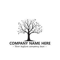Obraz premium Tree Silhouette Logo Company Design Illustration Vector Graphic Image