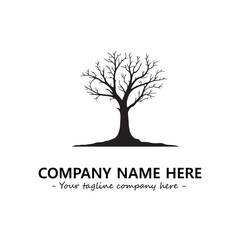 Obraz premium Tree Silhouette Logo Company Design Illustration Vector Graphic Image