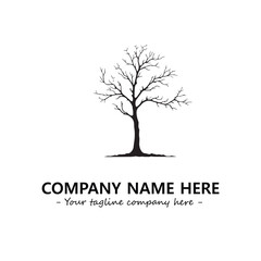 Obraz premium Tree Silhouette Logo Company Design Illustration Vector Graphic Image