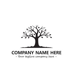 Obraz premium Tree Silhouette Logo Company Design Illustration Vector Graphic Image