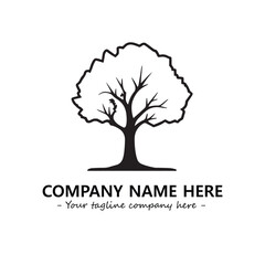 Obraz premium Tree Silhouette Logo Company Design Illustration Vector Graphic Image