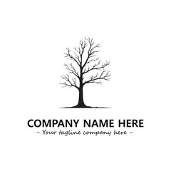 Obraz premium Tree Silhouette Logo Company Design Illustration Vector Graphic Image