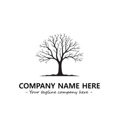 Obraz premium Tree Silhouette Logo Company Design Illustration Vector Graphic Image