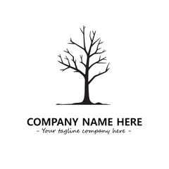 Fototapeta premium Tree Silhouette Logo Company Design Illustration Vector Graphic Image