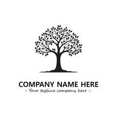 Obraz premium Tree Silhouette Logo Company Design Illustration Vector Graphic Image