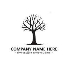 Obraz premium Tree Silhouette Logo Company Design Illustration Vector Graphic Image