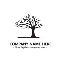 Obraz premium Tree Silhouette Logo Company Design Illustration Vector Graphic Image