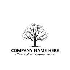 Obraz premium Tree Silhouette Logo Company Design Illustration Vector Graphic Image