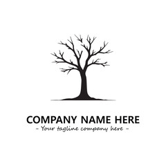 Obraz premium Tree Silhouette Logo Company Design Illustration Vector Graphic Image