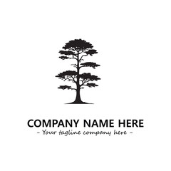 Obraz premium Tree Silhouette Logo Company Design Illustration Vector Graphic Image