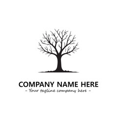 Obraz premium Tree Silhouette Logo Company Design Illustration Vector Graphic Image