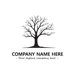 Obraz premium Tree Silhouette Logo Company Design Illustration Vector Graphic Image
