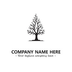 Obraz premium Tree Silhouette Logo Company Design Illustration Vector Graphic Image