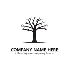 Obraz premium Tree Silhouette Logo Company Design Illustration Vector Graphic Image