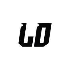 LD monogram logo design letter text name symbol monochrome logotype alphabet character simple logo