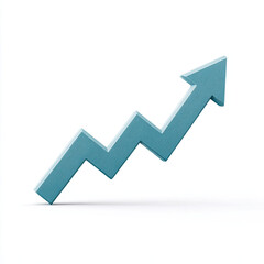 Increasing trend symbol representing growth and success