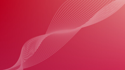 Red Abstract Background with Lines. Red Abstract Background with Wavy Lines. Minimal red abstract background with soft wavy lines and gradient design. 