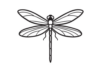 Dragonfly Silhouette Vector