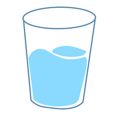 Illustration water in a glass