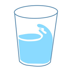 Illustration water in a glass