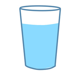 Illustration water in a glass