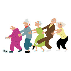 Seniors Walking Group Assisted Support