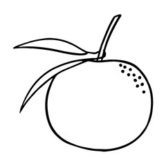 orange lineart illustration