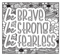 Motivational Quotes Coloring Pages For KDP