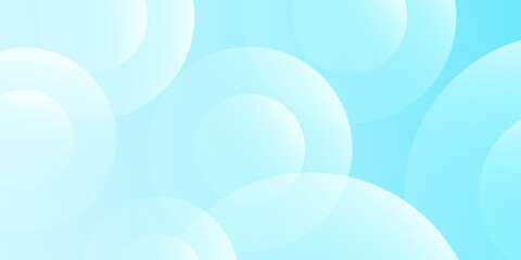 Minimalist banner background, pastel colorful, Light Blue gradations. Circle effect style geometric, abstract background. Vector Eps 10