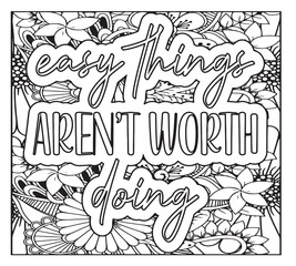 Motivational Quotes Coloring Pages For KDP