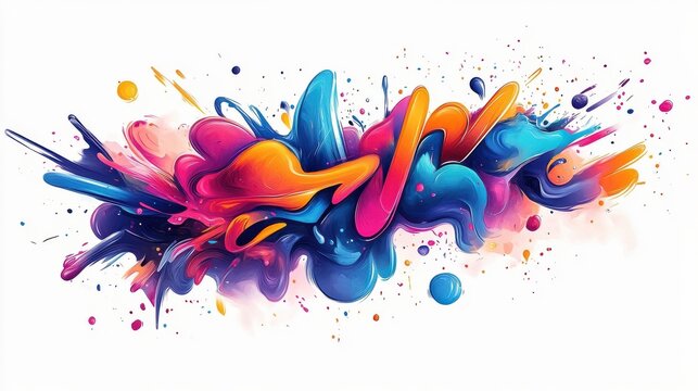 Font design template for word blast off on white background illustration illustration , no logos, no brands