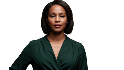 Business woman portrait transparent background