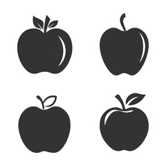 Set of apple icons vector illustration