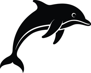 Dolphin Jumping Icon Vector Illustration