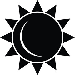 Eclipse Icon Vector Illustration