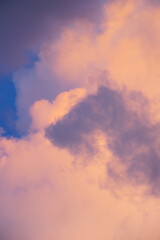 Dramatic sky before sunset