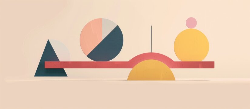 Geometric Shapes on a Seesaw