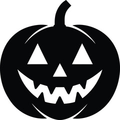 Halloween Pumpkin Icon Vector Illustration