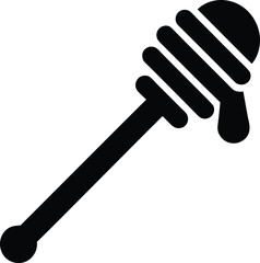 Honey Dipper Icon Vector Illustration