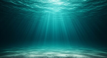 Sunlight filtering through clear ocean water creating ethereal atmosphere