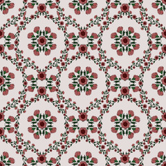  Floral seamless pattern ,flower branches seamless pattern , vector , illustration ,flowers pattern design Seamless flower pattern with colorful little flowers. Simple flat bright flowers background